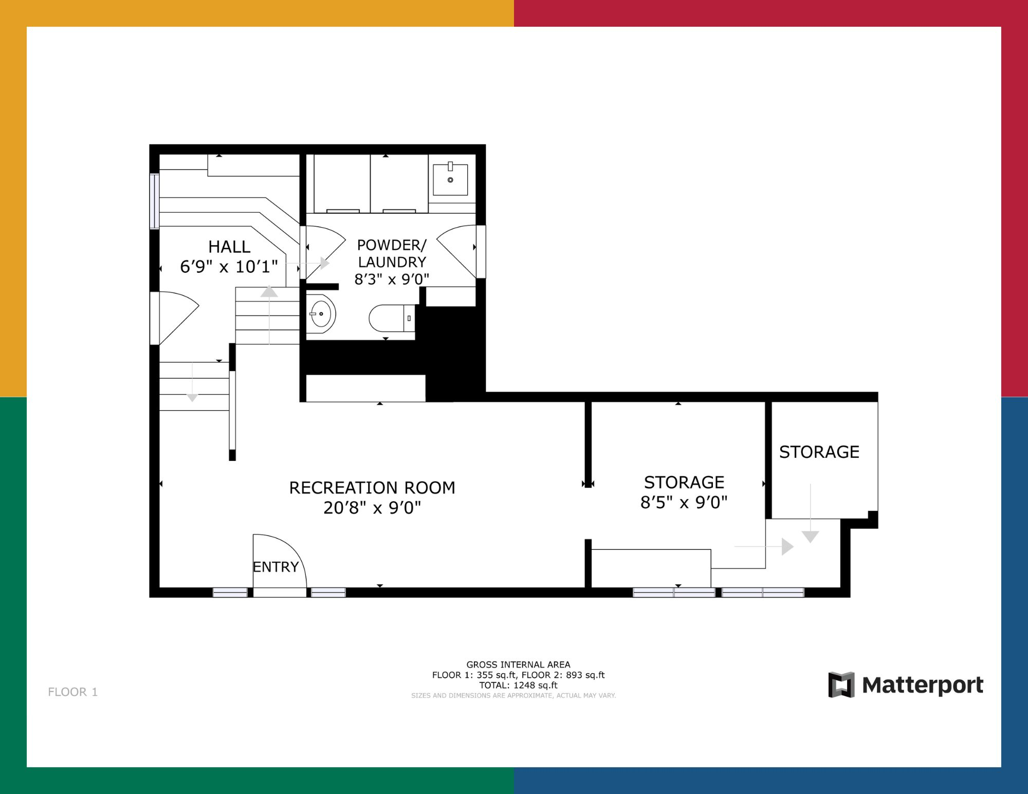 Measured floor plan 2 for 806 Lonsdale Avenue