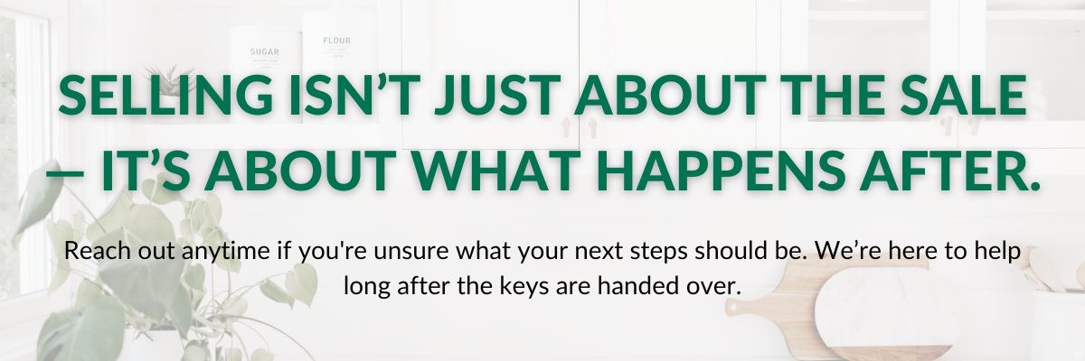 Selling is not just about the sale &mdash; it is also about what happens after, with ongoing support from Chad Moore and Lake City Realty.