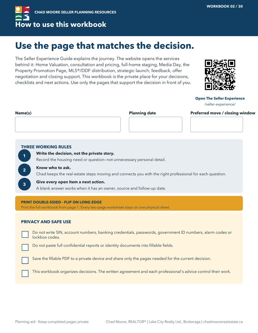 Seller Steps to Success orientation page