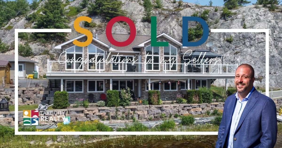 SOLD &mdash; 151G2 Beach Road on Birch Lake in Massey. 6-bed waterfront home sold for $795,000 in 44 days.