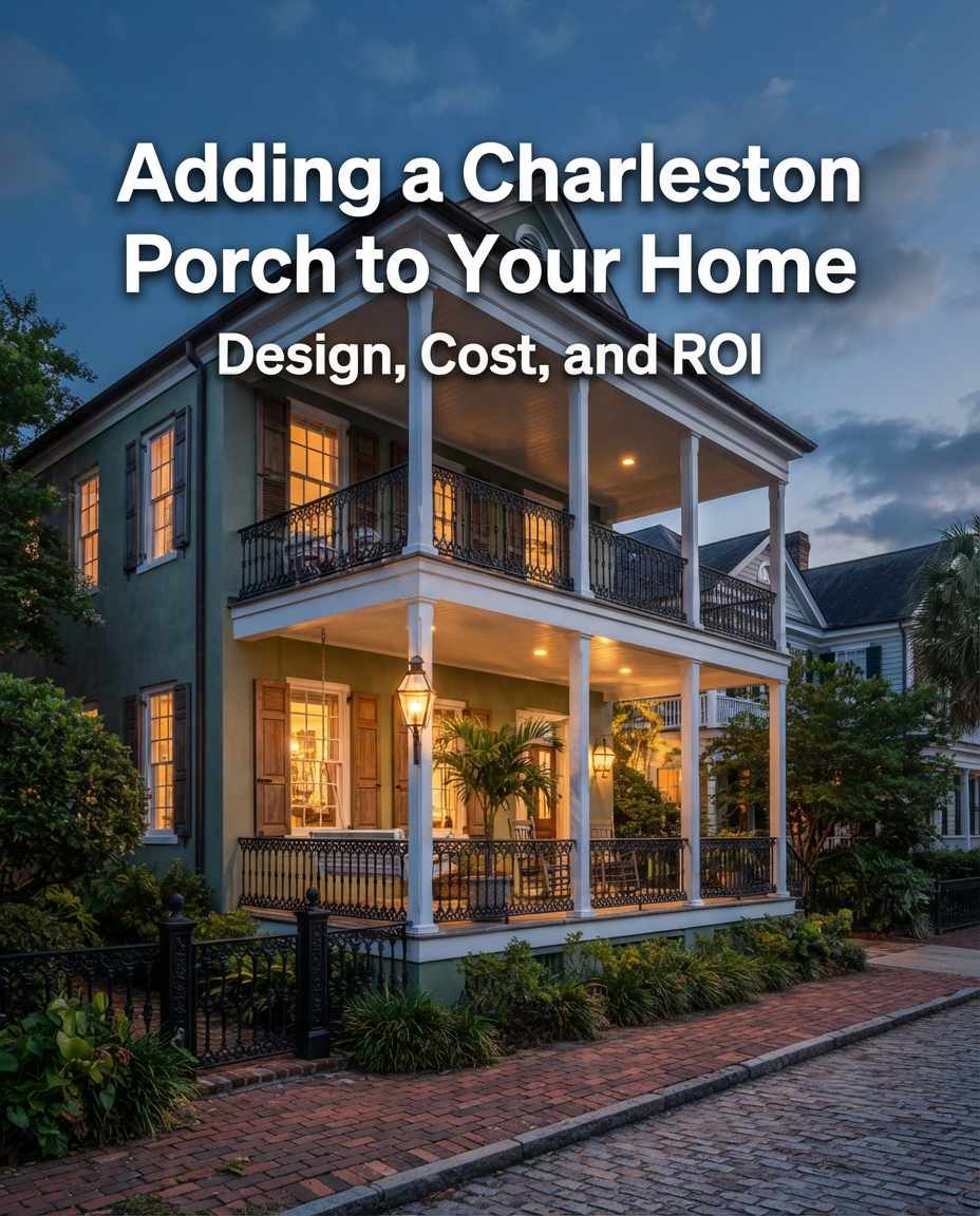Adding a Charleston Porch to Your Home Design, Cost, and ROI