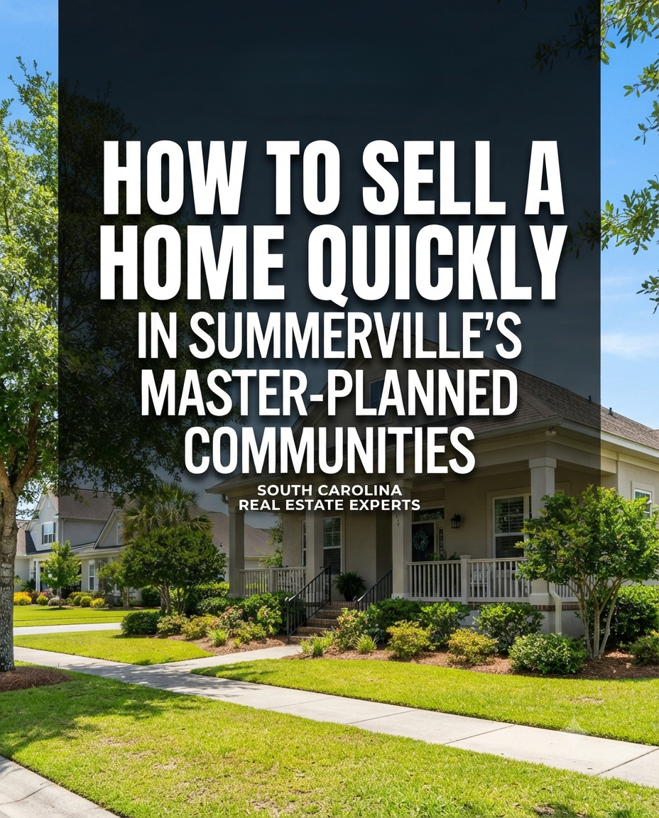 How to Sell a Home Quickly in Summerville's Master-Planned Communities