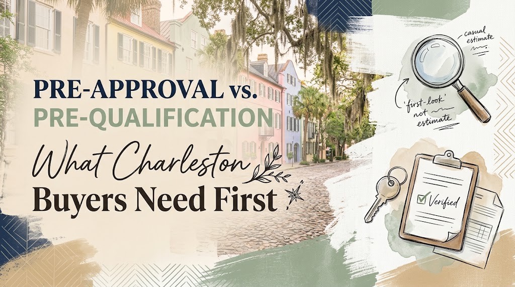 Pre-Approval vs. Pre-Qualification: What Charleston Buyers Need First