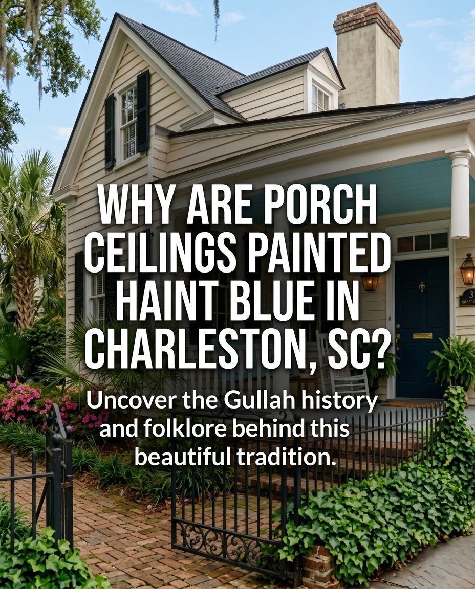 Why Are Porch Ceilings Painted Haint Blue in Charleston, SC?