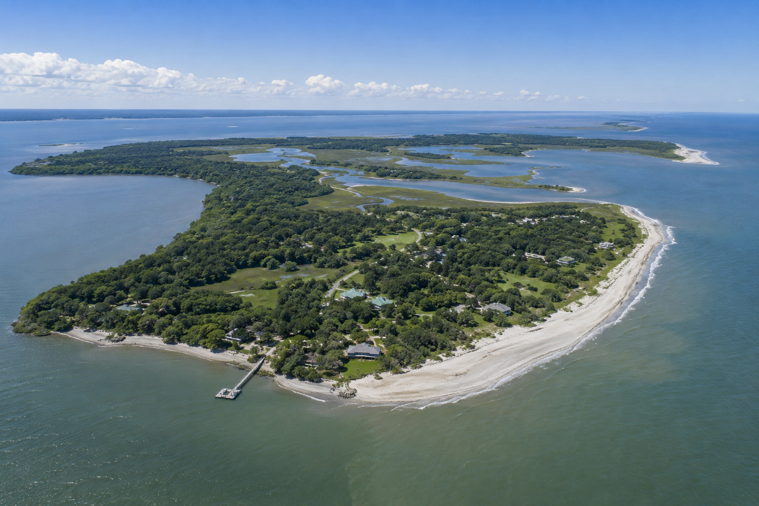 Dewee Island AI Portrayal South Carolina Island Real Estate