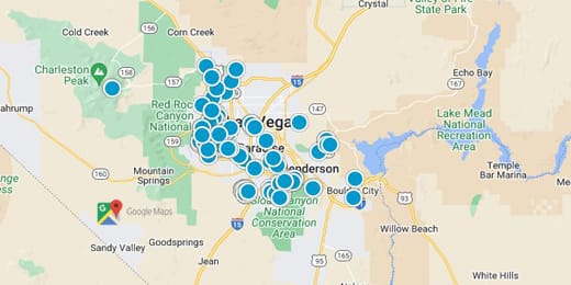 Summerlin, Las Vegas, Henderson, Green Valley, and Centennial Real Estate Map Search