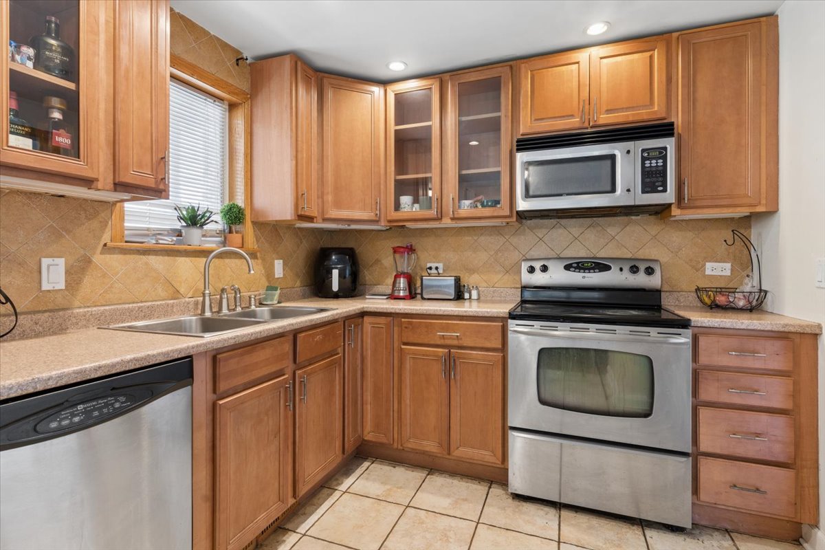 Updated kitchen inside a Franklin Park single-family home