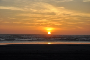 sunset at long beach