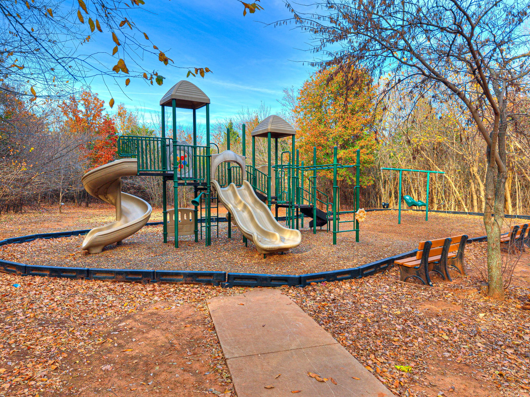 neighborhood playground Thornhill addition of Edmond OK