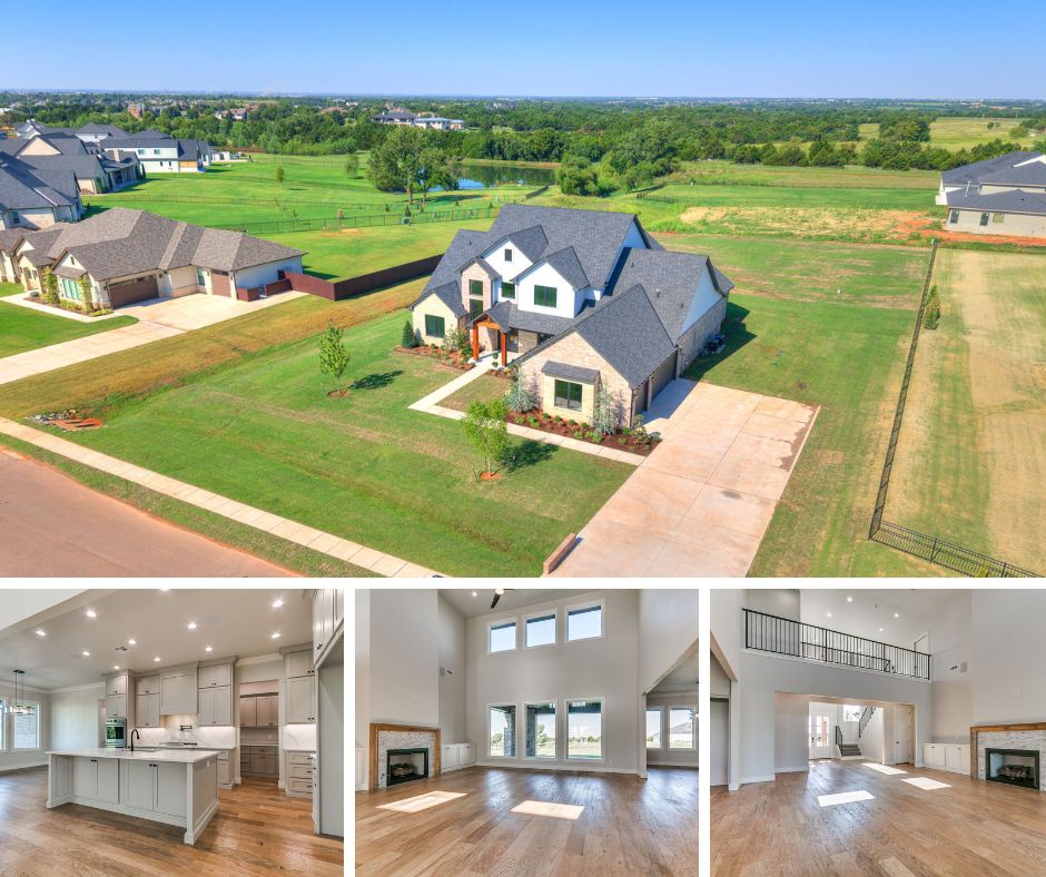 1 acre lot with water view in Addington Farms of Edmond OK