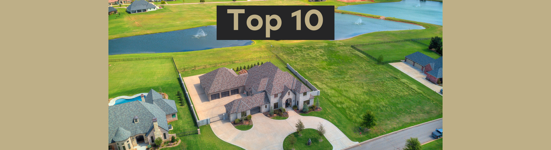 Top 10 Waterfront Homes in OKC CMooreHouses
