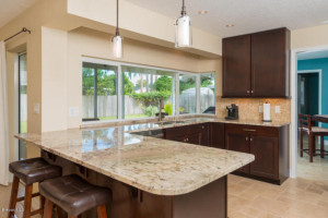 Large kitchen pass-through to patio