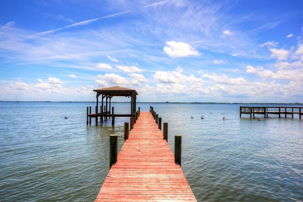 Private Dock with Boat House