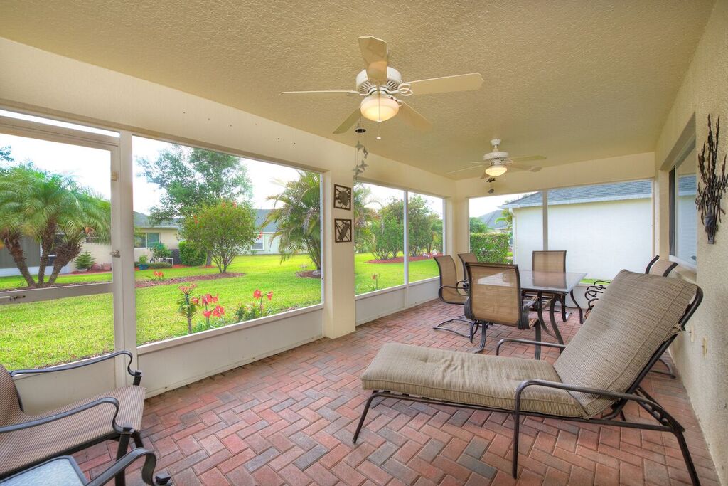 Screened and Covered Rear Lanai