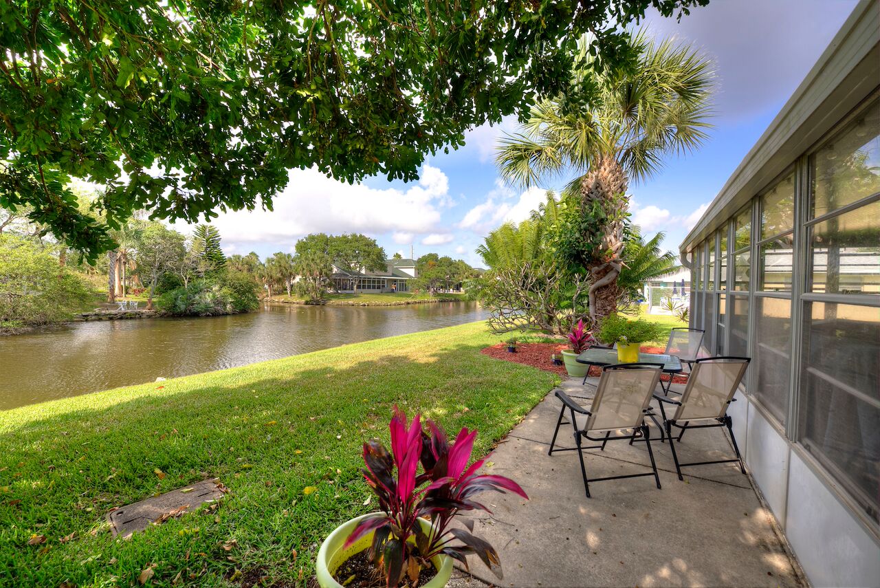 Indian Harbour Beach, FL Real Estate: Completely Updated Townhouse on a Wide Canal