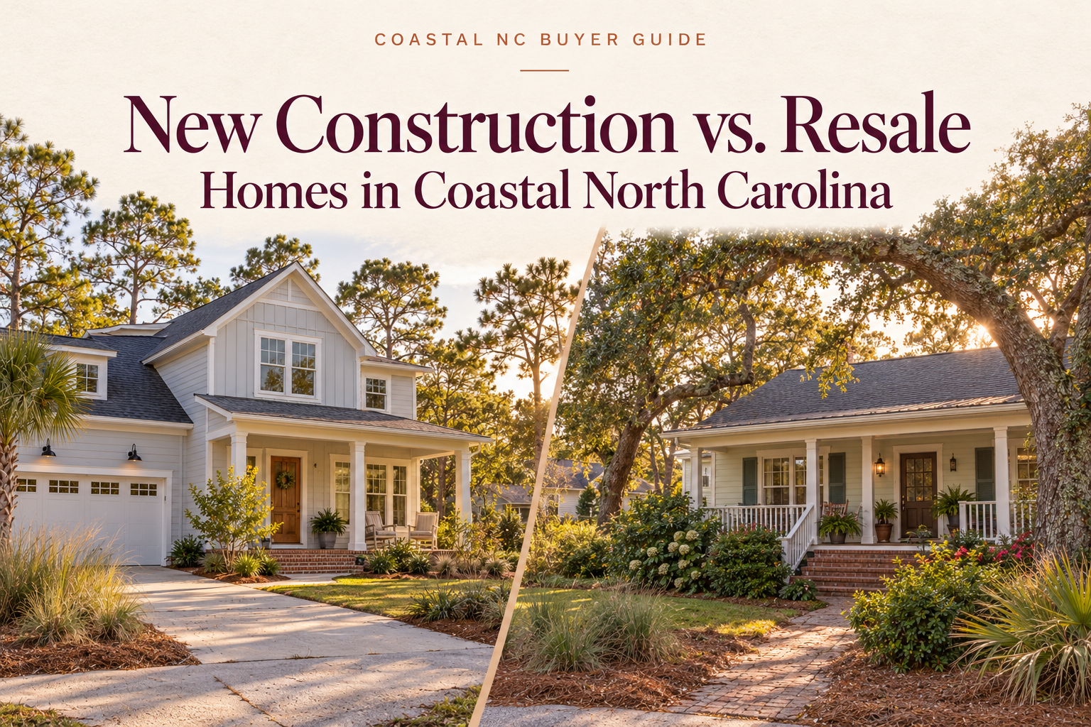 New construction vs. resale homes in Coastal North Carolina