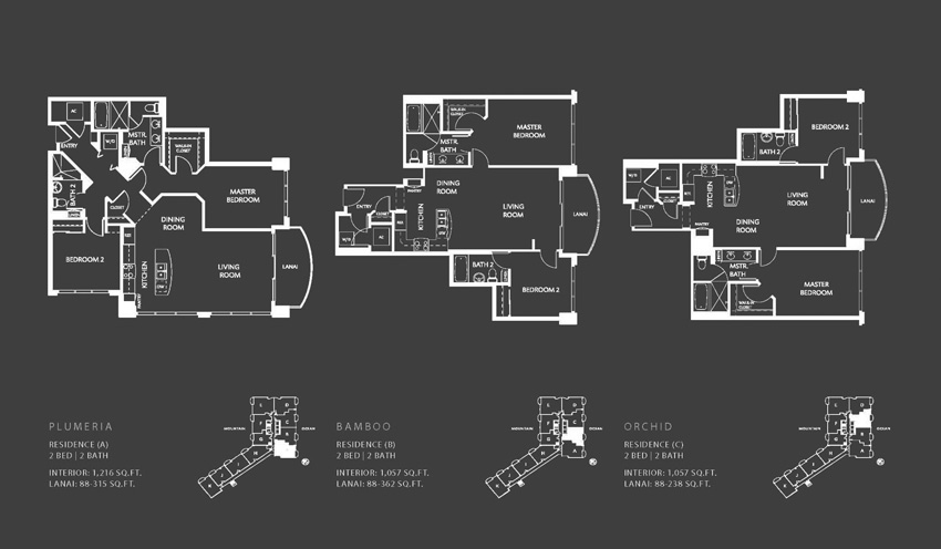 Allure floorplans