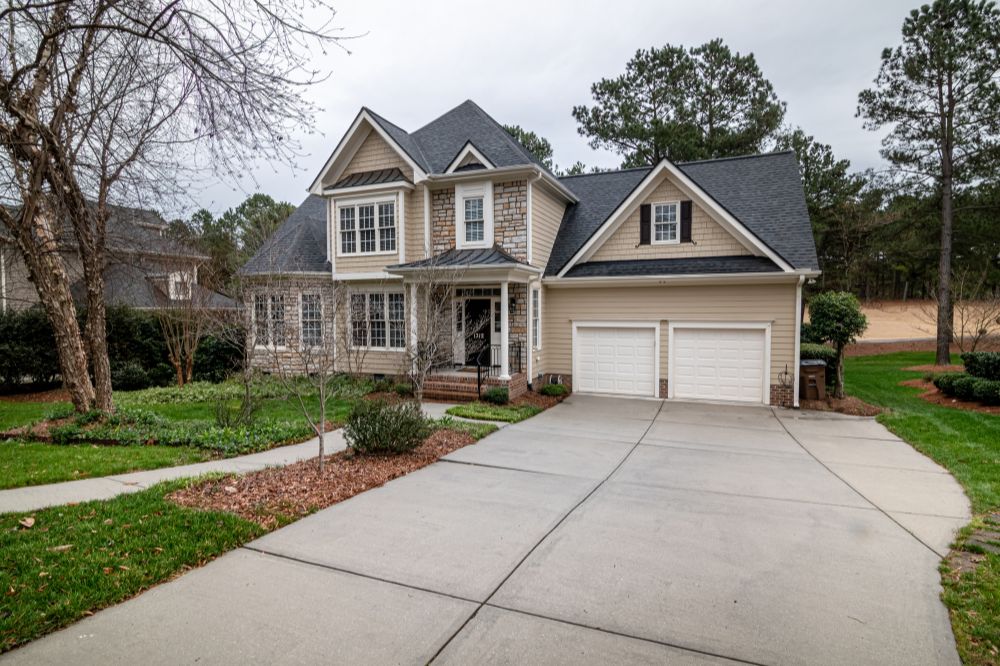 Modern family home with driveway