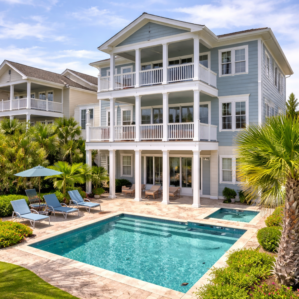 Beautiful home with a large pool perfect for entertaining and rental investment