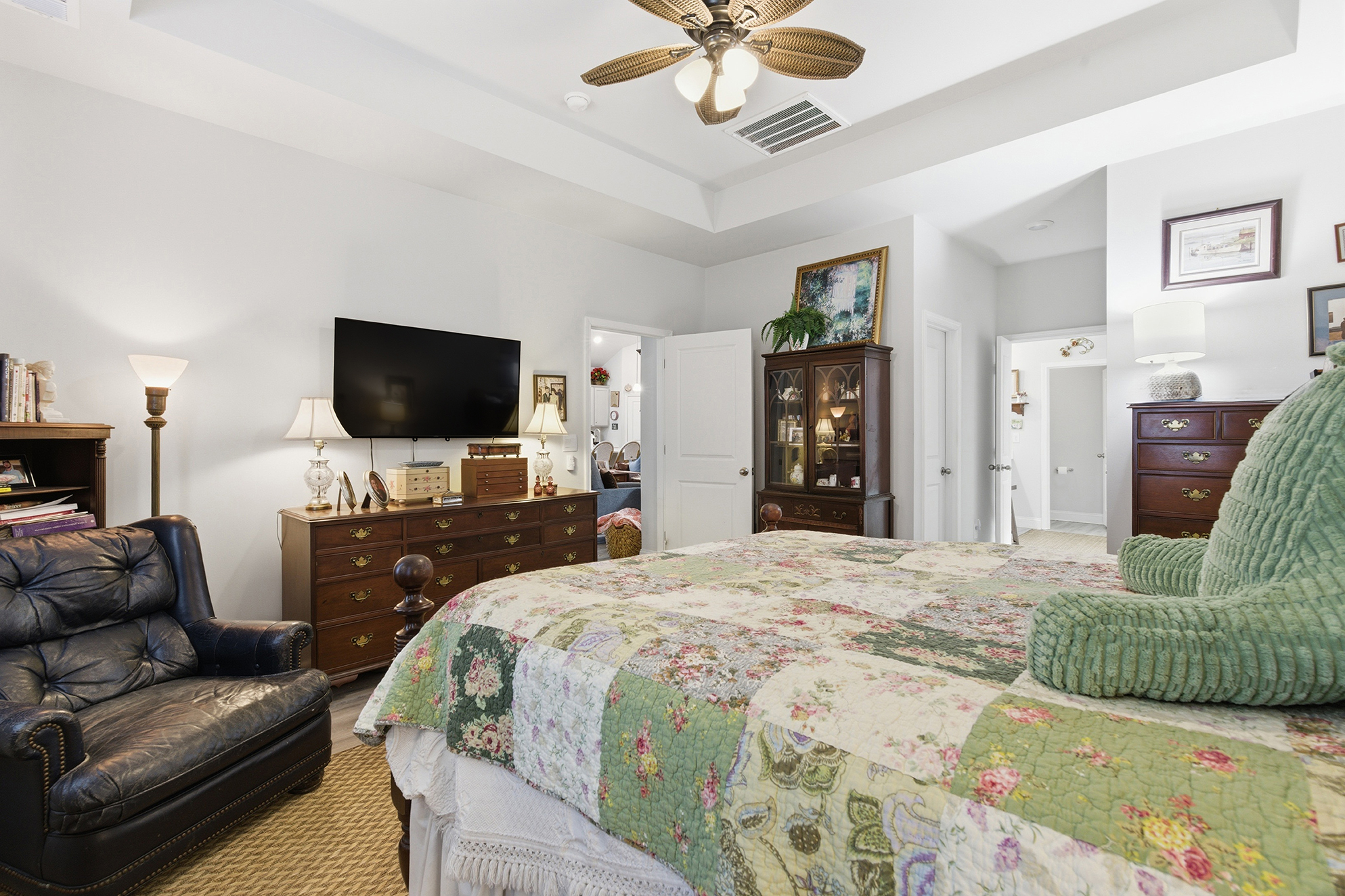 118 Ranch Haven Dr Murrells Inlet South Carolina primary bedroom with window views of the pond