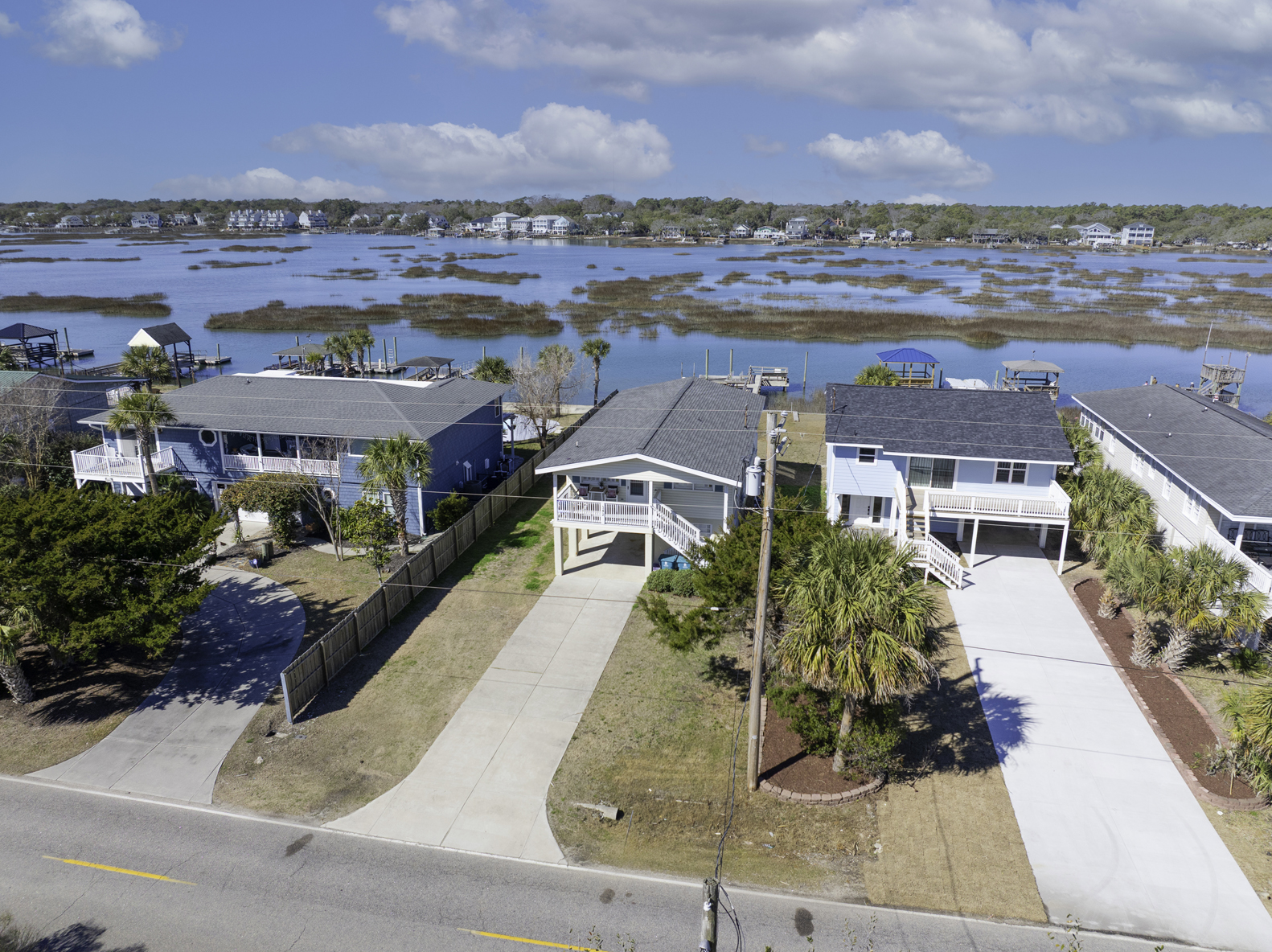 Raised Creekfront Homes in Garden City and Murrells Inlet make excellent rental investment properties