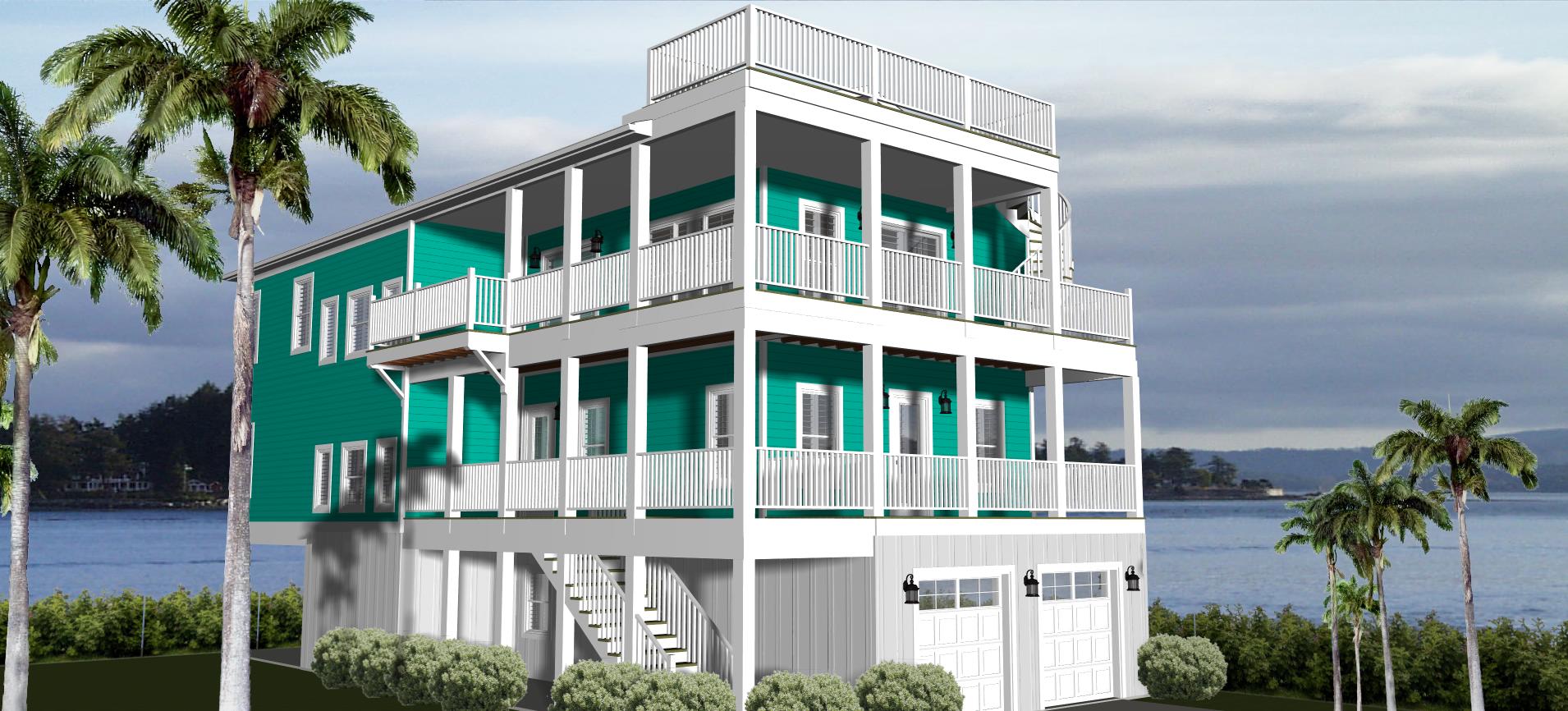 New Home for Sale in Carolina Beach with ocean views and close to beach