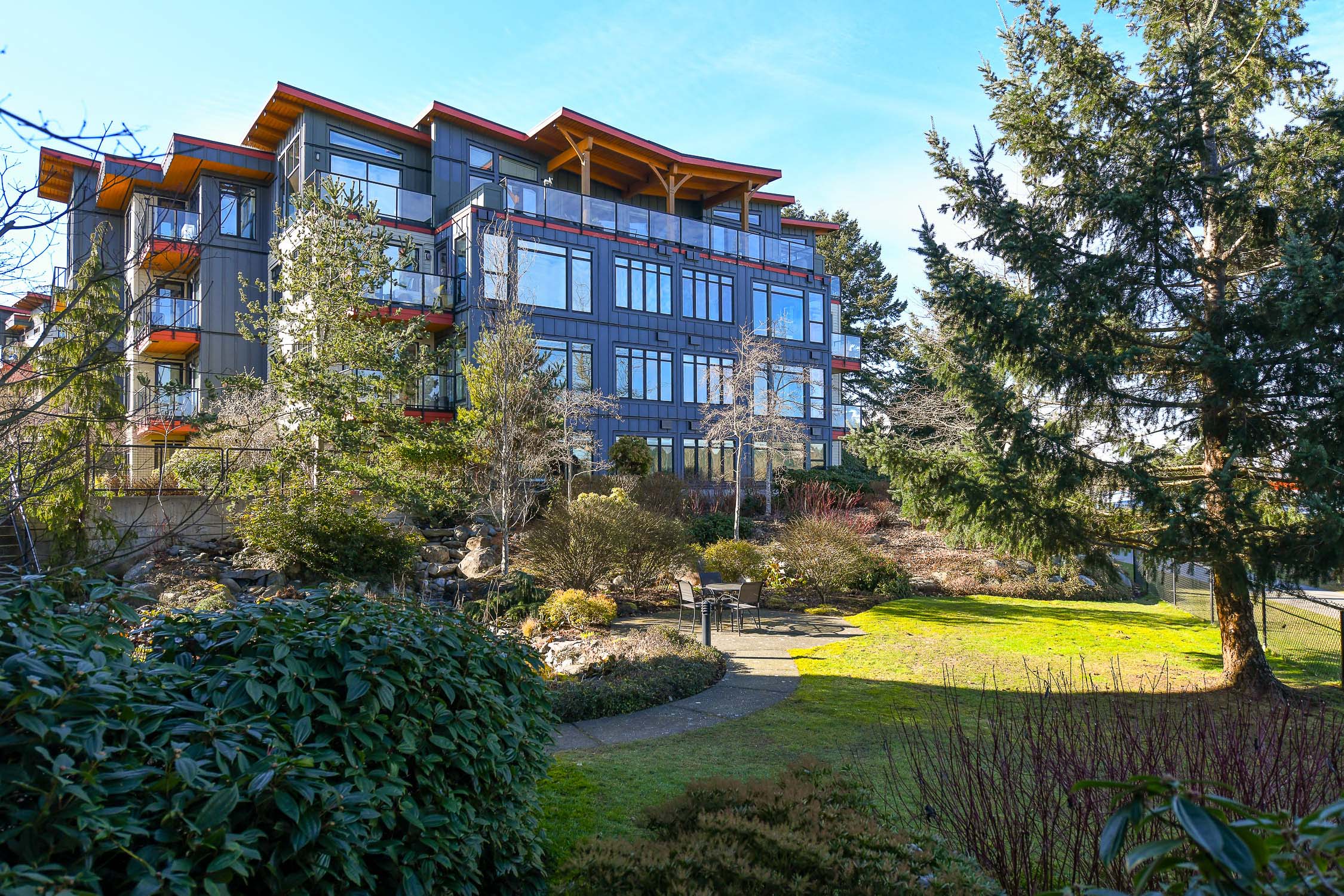 322-2300 Mansfield Drive in Courtenay, BC, a desirable back-corner condo in Building #3 with Courtenay River Estuary, Airpark and Riverway Heritage Walk views, a private balcony and beautifully appointed interior.