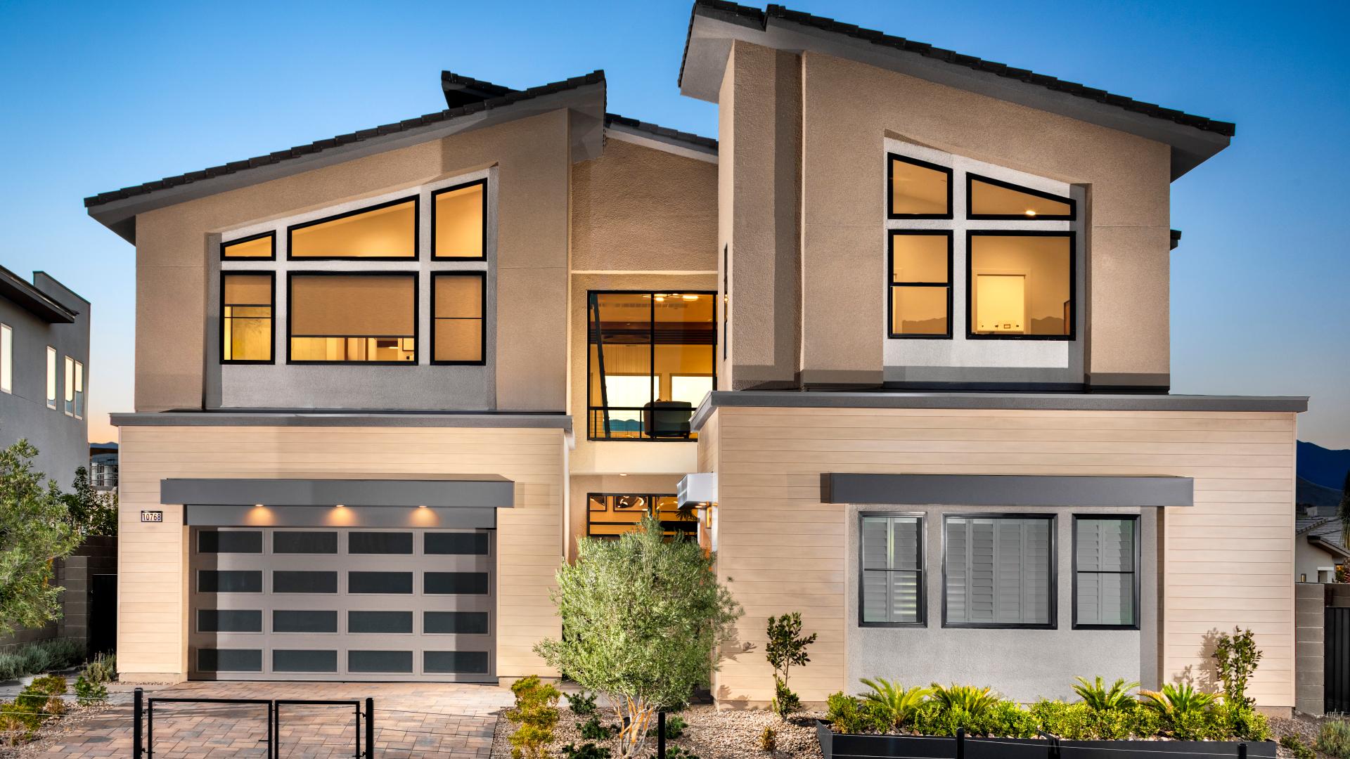 Modern two-story home exterior at Ascension Crestline Collection by Toll Brothers