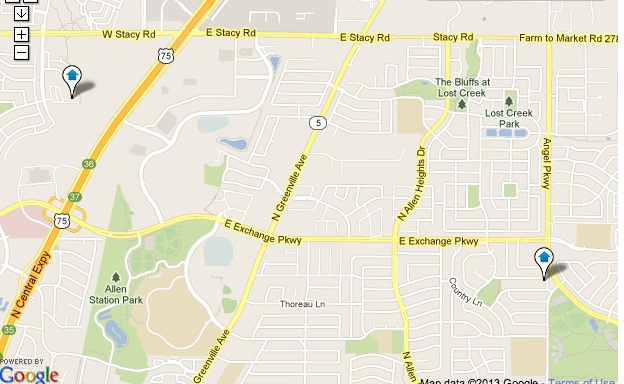 Allen Foreclosure Properties For Sale Map Search