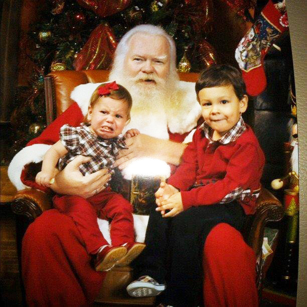 Tramonte kids with Santa