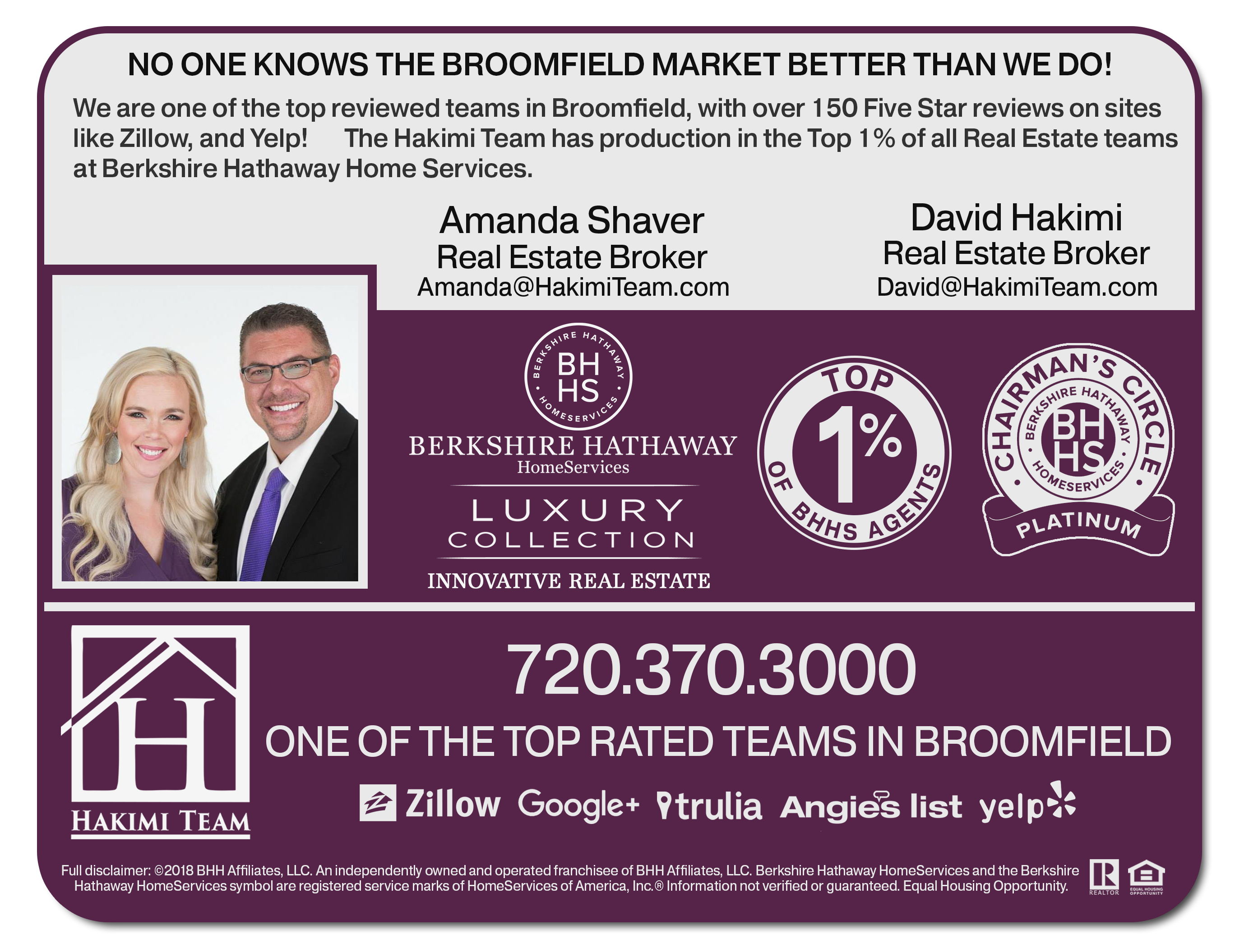 Broomfield CO Real Estate The Hakimi Team at Berkshire Hathaway