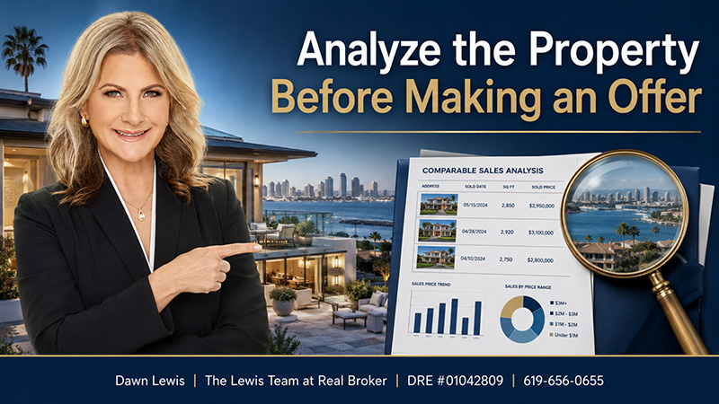 Analyzing a San Diego property before making an offer