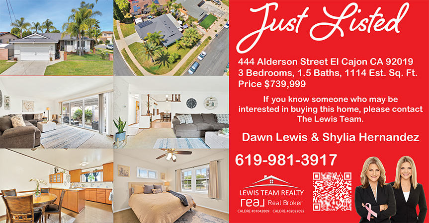 Coming Soon Just Listed 444 Alderson Street El Cajon CA 92019