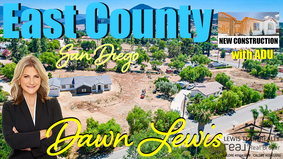 East County San Diego Realtor for sale New Construction Home with an ADU