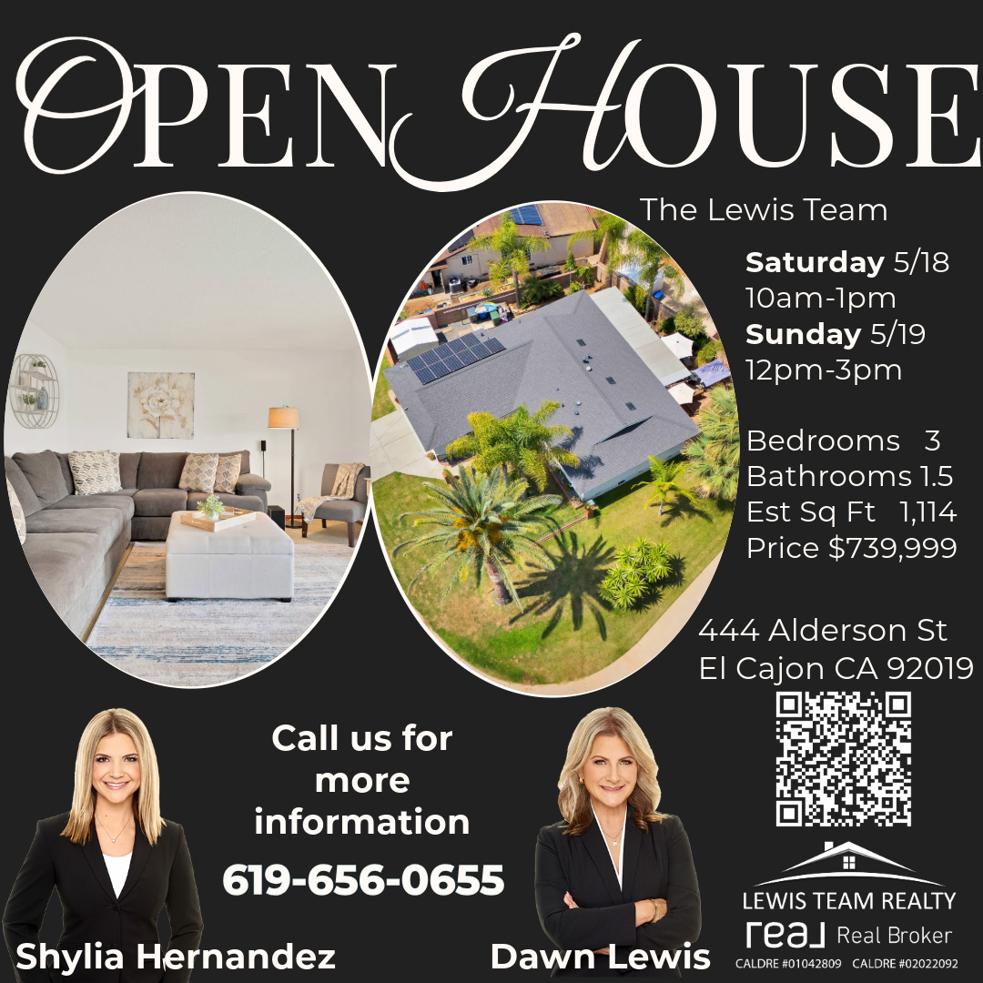 El Cajon San Diego Open House for Sale 2024