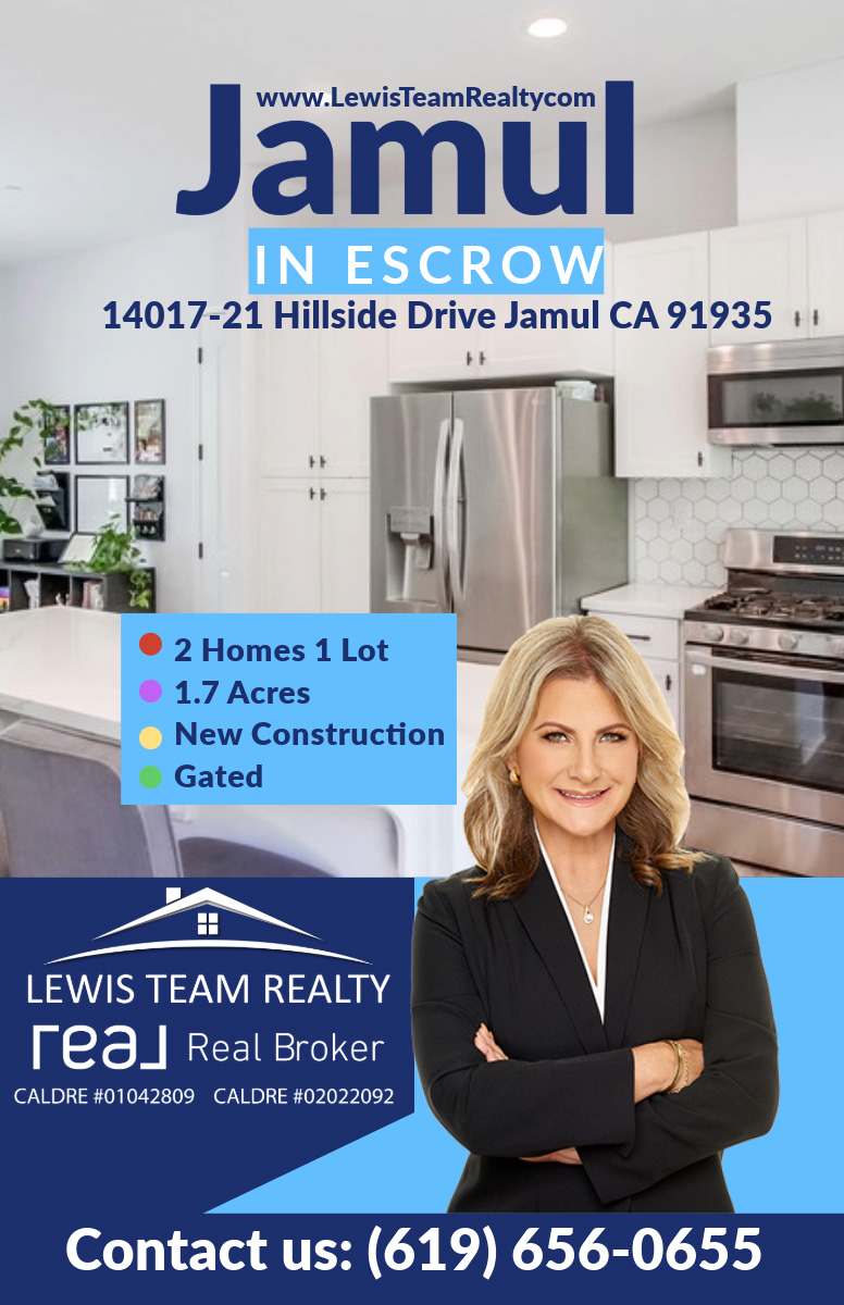 Jamul Real Estate Home with ADU in Escrow