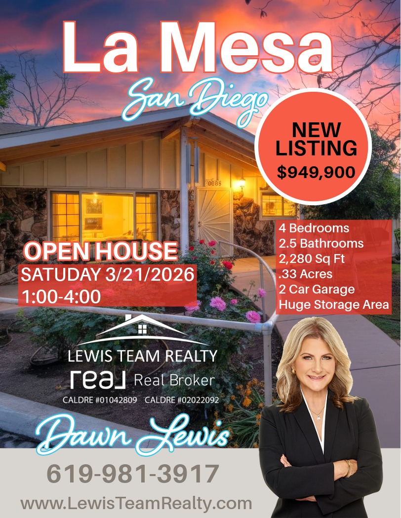 La Mesa Real Estate Home for Sale  San Diego Real Estate