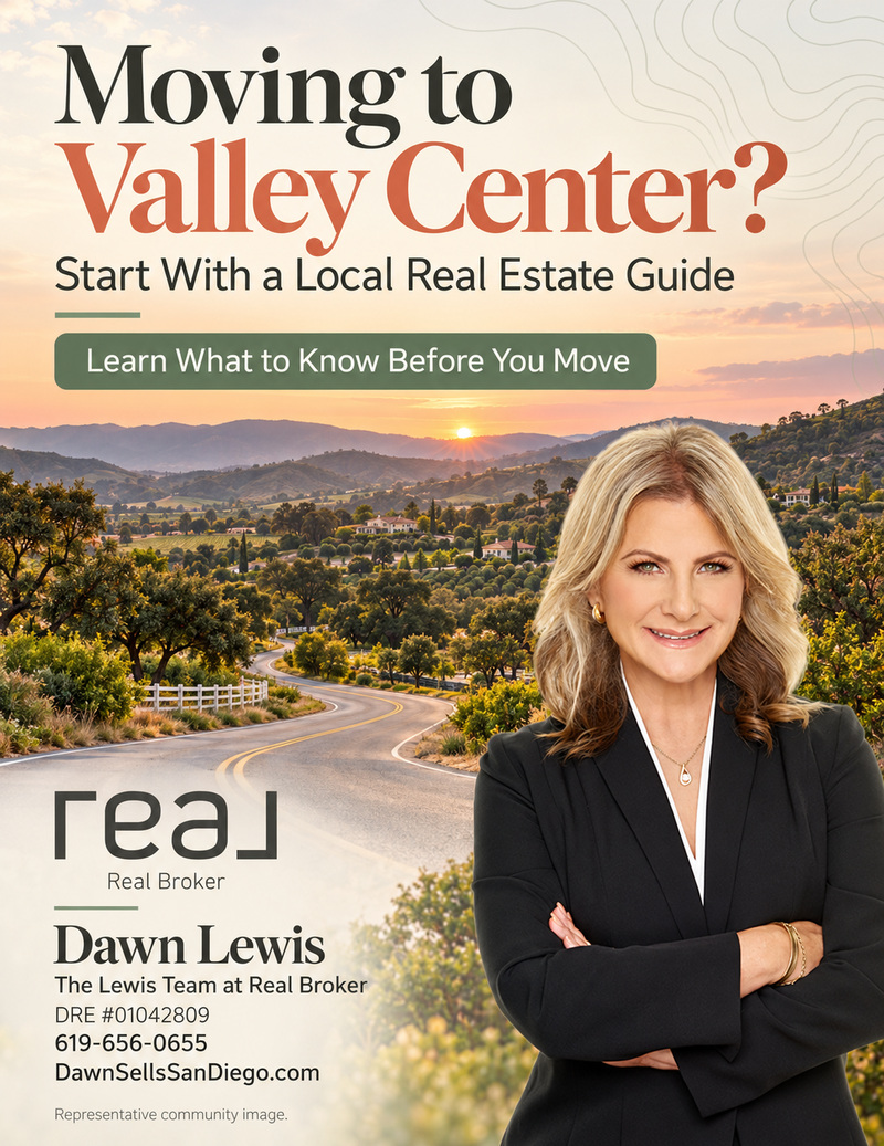 Moving or relocating to Valley Center North County San Diego