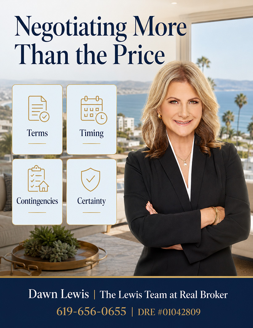 Negotiating a home listed for sale in San Diego