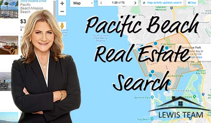 Pacific Beach Real Estate Search by map
