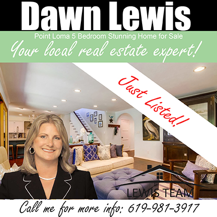 Point Loma Home by Dawn Lewis and The Lewis Team Just Listed