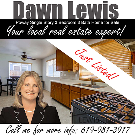 Poway Home for Sale by Dawn Lewis and the team