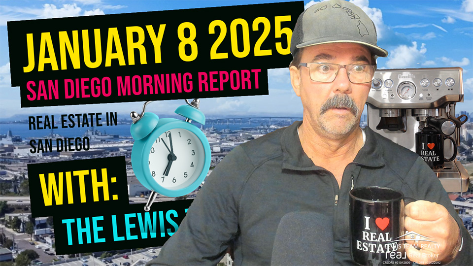 San Diego Real Estate Morning Report January 8 2025