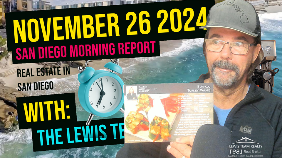 San Diego Real Estate Morning Report November 26 2024