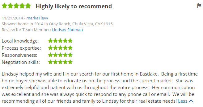 San Diego Zillow Agents in Eastlake Chula Vista - 5 Star Zillow Agents in Eastlake Chula Vista - The Lewis Team San Diego
