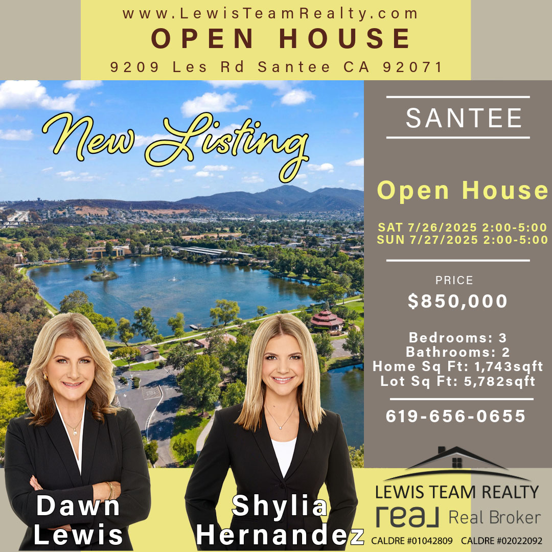 Santee Real Estate for Sale 2025 3 bedroom home