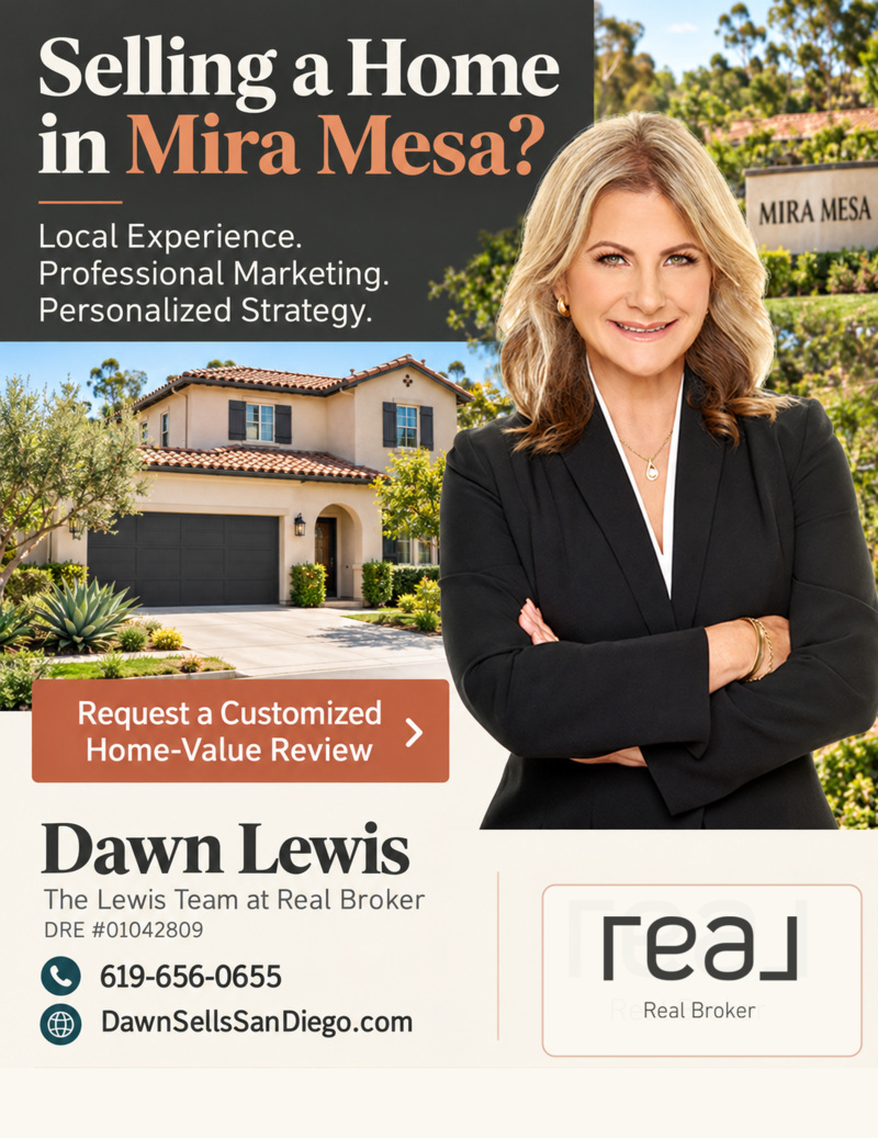 Sell my home in Mira Mesa Home Values top Listing Agent