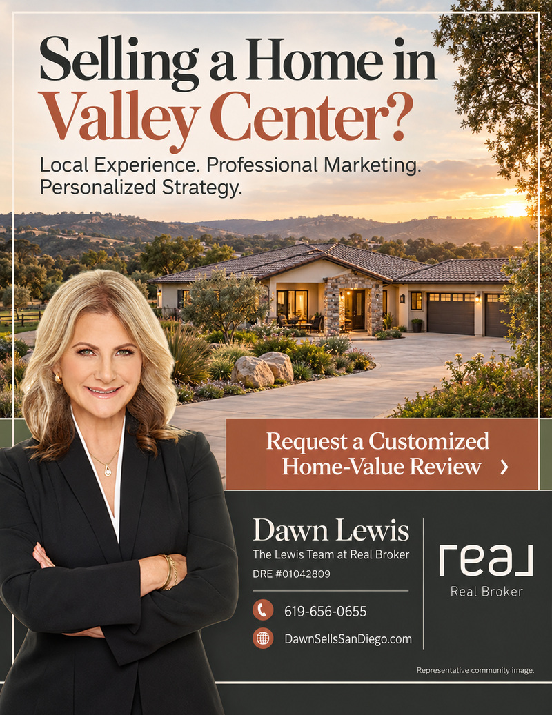 Sell my home in Valley Center Top Listing Agent