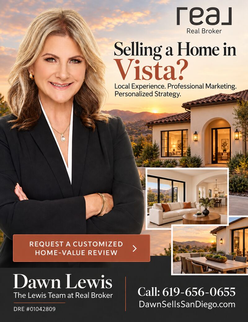 Sell my home in Vista with a top listing agent realtor