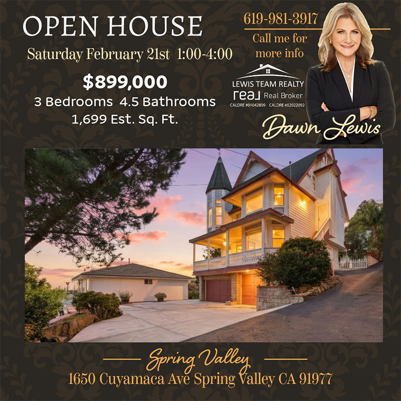 Spring Valley Dictionary Hill San Diego Victorian Home for Sale
